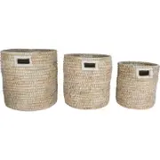 Elliot Kans Grass Baskets Set of 3