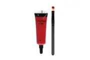 2pc BYS Lip Tar Gloss Tube Cosmetic Beauty Makeup The Big Apple w Brush Set 8ml
