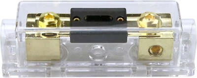 Absolute ANH-3 0/2/4 Gauge AWG in-Line ANL Fuse Holder & Gold Plated 300 Amp Fus