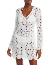 Aqua Swim Crochet Cover Up Dress - Exclusive