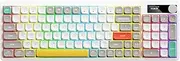Daseeme Mechanical Keyd with Red ES Colorful Backlight Full Key Rollover PBT Keycaps Display Metal Knob Gaming Ergonomic Keyd DIY Set