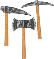 PERSELOSO 3pcs Dwarf Props Foam for Performance Foam Cosplay Gnome Prop Carnival Stage Performance Dwarf Costume Accessories Axe Halloween Cosplay Accessories Eva