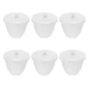 6 Pcs Crucibles for Melting Metal Crucible Cup with Lid Cover 200ml