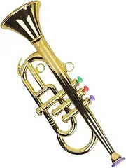 Trumpet Teaching Aid, Kids Trumpet Horn, Toddler Music Instruments, Childrens Trumpet Toy, Kids Musical Toy Trumpet, Trumpet for Toddler, Teaching Aids for Boys Girls Toddler Children