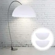 Mushroom Lamp Shade Set of 2 White PP Pendant Light for Bedroom