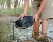 Pro Plastic Gold Pan Panning 38.5cm Geological Black Prospecting Sifting Kit AU