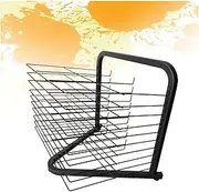 Tabletop Art Drying Rack,Single Sided 10 Shelves Metal Art Storage Rack,Steel Black Art Drying Rack for Schools,Homes and Art Classrooms