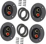 BELLIFFY Spring Loaded Speaker Terminal Jack 3.1 Inch Box Spring Connectors DIY Speaker Wire Terminals Subwoofer Replacement