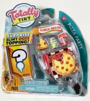 Totally Tiny Food Pizza Party Miniatures With Surprise Slimy Ooze Topping! 9 pcs