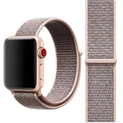 For Apple Watch SE (2nd Generation),40-mm Case,Nylon Watch Band,Fastener,Pink