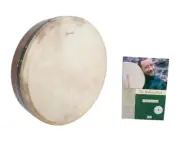 14" Roosebeck Single Bar Bodhran Drum, Red Cedar + Book & DVD