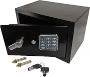 Electronic Safe with Digital Keypad + Keys, Program your own 3 to 8 Digit Pin