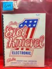 Evel Knievel Pinball Operations/Service/Repair/Troubleshooting Manual 50 page tD