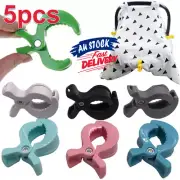 5Pcs Car Seat Cover Clips Hook Blanket Clip Toy Pram Pegs Stroller Peg