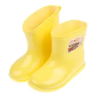 在飛比找PChome24h購物優惠-《布布童鞋》天竺鼠車車黃色短筒兒童雨鞋(16~19公分) [