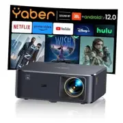 Projector 4K with Android TV, K2s 800 ANSI WiFi 6 Bluetooth Standard Black