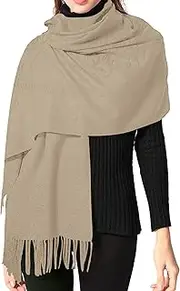 [FIANA FASHIONS] Women Ladies Pashmina Scarves Shawls and Wraps Winter Long Large Soft Wedding Cashmere Style Scarfs Gifts