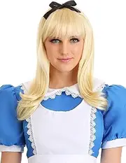 Fun Costumes Alice in Wonderland Classic Blonde Alice Wig Standard