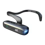 4K 30FPS Head Mounted Camera Wearable WiFi Video Camcorder Camera 120Wide Angle Lens Anti-Shake APP Control Camera gray black