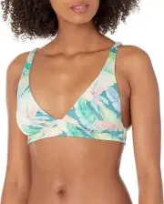 NWT Billabong Swimsuit Bikini Banded Bikini top only Size XL 14 Rides and Tides