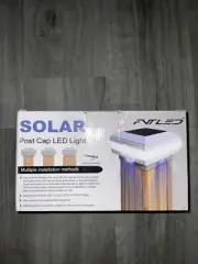 Solar Outdoor Post Cap Lights, FVTLED LED Flexfit (4 Pack)