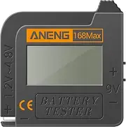Staright Battery Tester 168MAX Digital Display Tester Battery Voltage Checker Battery Capacity Testing Tool Universal Tester for Checking AAA AA Button Battery