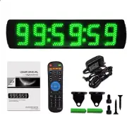 Ganxin 5 Inch 6-Digit LED Race Timing Clock, Running Event Gym Timer Clock for