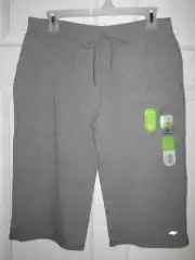 Athletic Works Ladies Size Small 4/6 Gray Dri-More J-Pocket Capri NWT