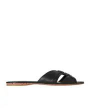 Soft Knot Flat sandals 36,37.5,37,38,39,40.5,41 Black/cork