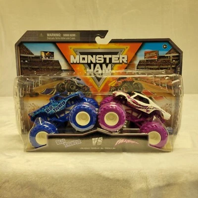 Monster Jam Blue Thunder Vs Fullcharge 1:64 Scale 2pk Series 25 NEW Collectible