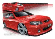 FORD BA XR6 TURBO VIXEN A2 FRAMED PRINT (FT157)