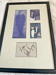 PATRICK SWAYZE SIGNED "ONE OFF" FRAMED MEMORABILIA