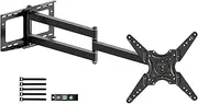 WHYFONE Long Reach TV Wall Bracket with 1219mm Articulating Arms, 90 Degree Rotation Swivels Tilts Extends Full Motion TV Wall Mount Bracket Fits 26-60 Inch TVs & Monitors, Load 50kg, VESA 400x400mm