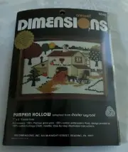 Dimensions Crewel Kit # 6040 Pumpkin Hollow