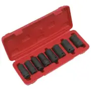 Sealey Locking Wheel Nut Removal Set 8pc 1/2"Sq Drive With Lifetime Guarantee