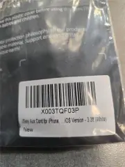 = iSkey Aux Cord For Apple IOS Version 3.3 FT White NEW