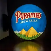 Pyramid Breweries LIGHT UP Double Sided Craft Beer Sign, Seattle, Portland Area
