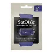 NEW SANDISK CRUZER SNAP 32GB USB 2.0 FLASH DRIVE PURPLE FAST-FREE SHIPPING