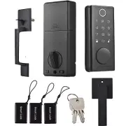 Aoresac Smart Lock with Front Door Handle Set Keypad Door Lock Code Keys A0O6