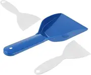 Generic 3pcs Snow Car Scraper Fridge Plastic Ice Scoop for Freezer Ice Defroster Snow Clearing Tools Mini Fridge Scraper Cleaning Spatula Household Gadgets Cleaning Shovel Abs