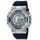 【CASIO 卡西歐】G-SHOCK WOMEN 圓形金屬殼3D錶盤雙顯錶 GM-S110-1A_42mm