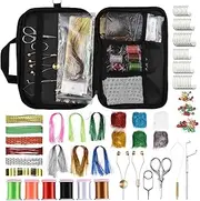 FLEXMAN 150Pcs Fly Tying Kit, Fly Tying Tool and Fly Tying Materials Kit for Starter Fishing Lure Making