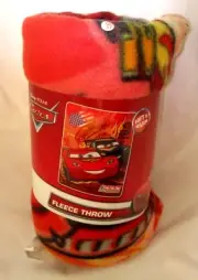 Cars Lightning McQueen Racing Sports Network Blanket Fleece Throw 110cm x 150cm