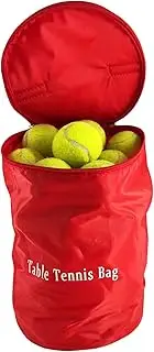 Portable Tennis Ball Basket - 45 Capacity Storage Bag for Training, Baseball, Table Tennis or Pickle Ball