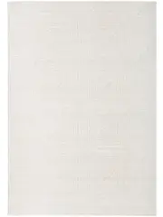 Seda White Diamond Lattice Textured Rug