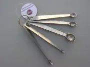 USA SELLER MINI MEASURING SPOONS 5 PIECES STAINLESS STEEL FREE SHIPPING US ONLY