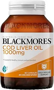 [Blackmores] Cod Liver Oil| Supports Healthy Immune System Function | 80 Capsules