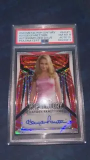 2023 metal pop century hayden panettiere autograph Red Wave PSA 10 card 2/3