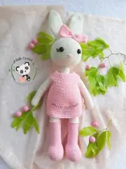 Baby toy Amigurumi crochet soft bunny toy rabbit doll toy kids birthday gift New