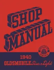 1940 Oldsmobile Shop Manual Olds Series 60 70 90 Repair Service Book
